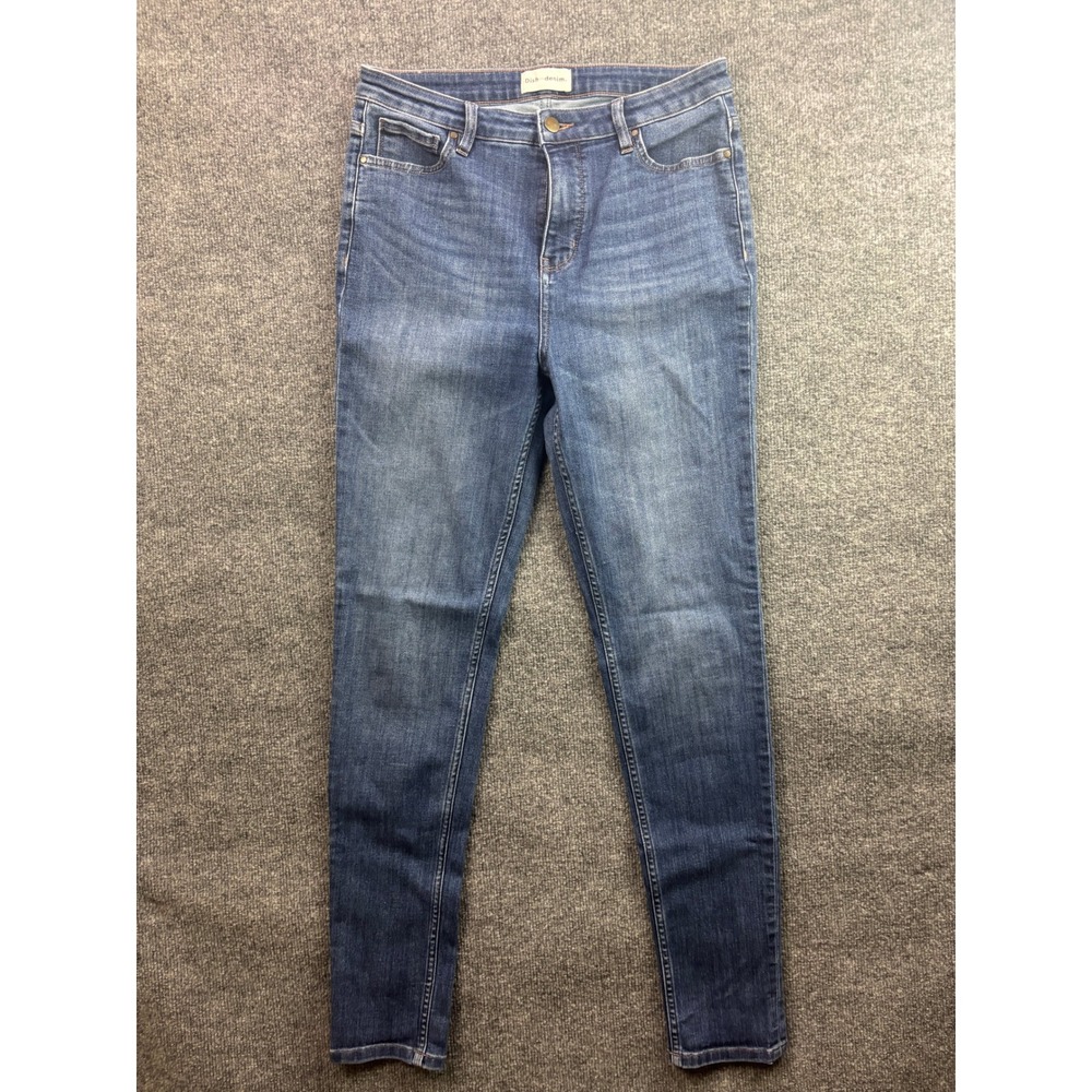 Dish Denim High Rise Skinny Jeans Womens W30 Blue Stretch Casual Pants
